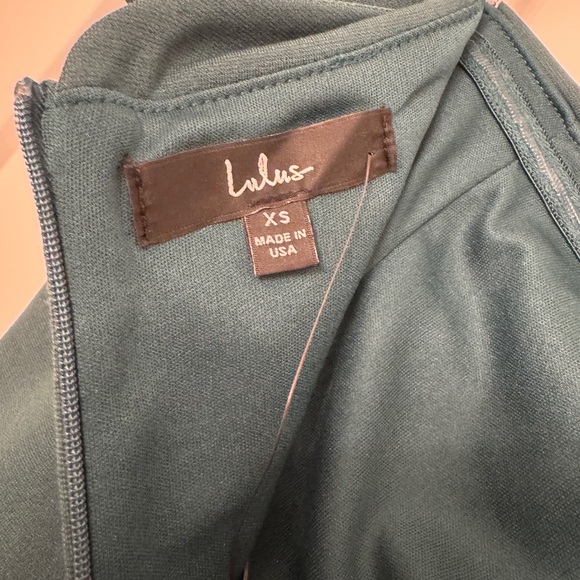 Lulu’s Season of Fun Forest Green Off-the-Shoulder Skater Dress - XS - Picture 3 of 4